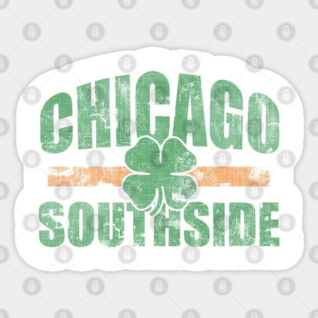 Retro Chicago Southside Irish Sticker by E